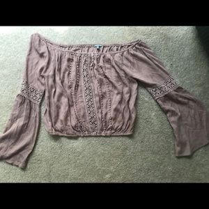 Charlotte Russe off the shoulder crop top